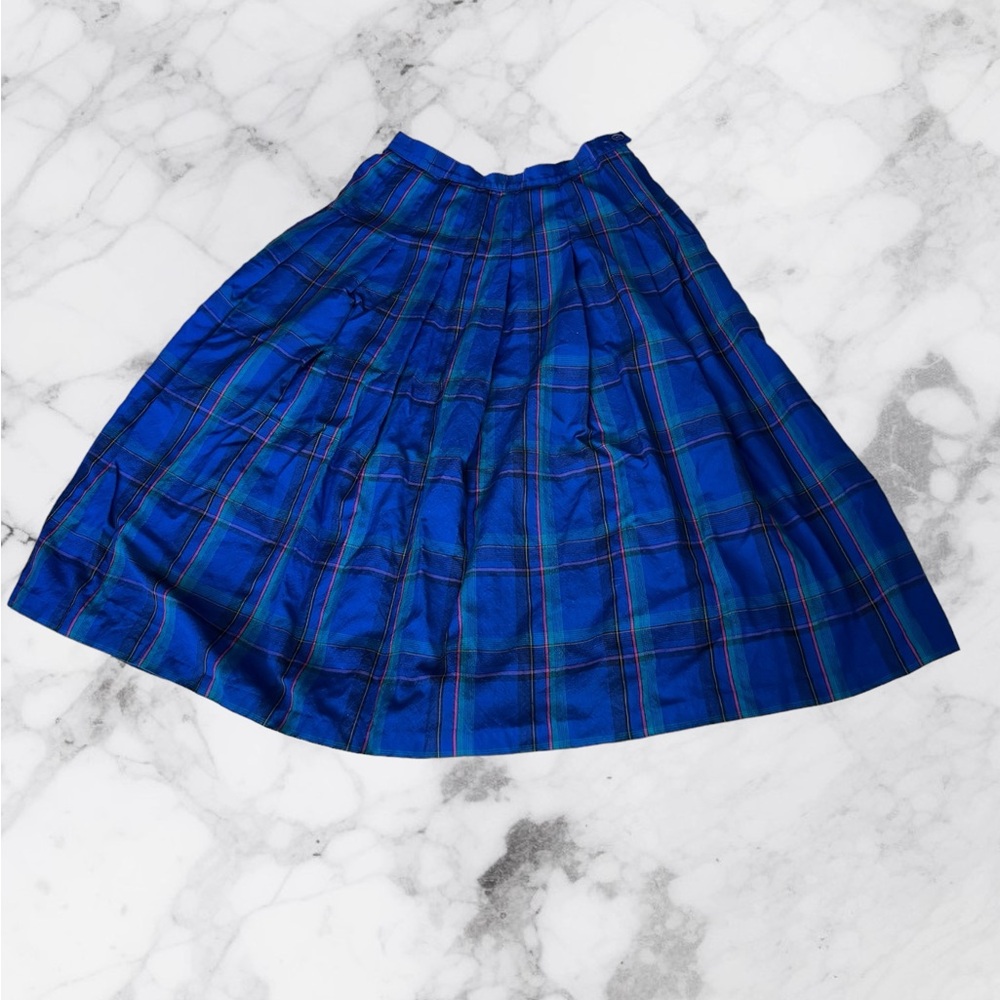 Pendleton Blue wool Plaid Skirt size 16 XXL
